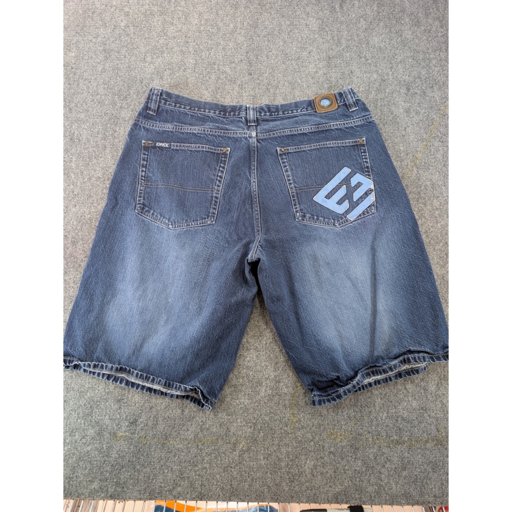 Enyce Baggy Denim Jean Shorts Y2K Streetwear Blue Size 40